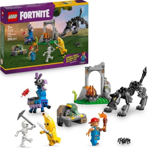 LEGO Fortnite 77075 Peely y Campamento del Chapuzas