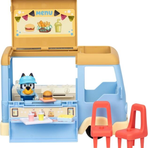 Bluey Food Truck Playset con Figura y Accesorios