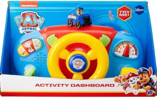 Volante Interactivo Paw Patrol Activity Dashboard con Sonidos y Luces