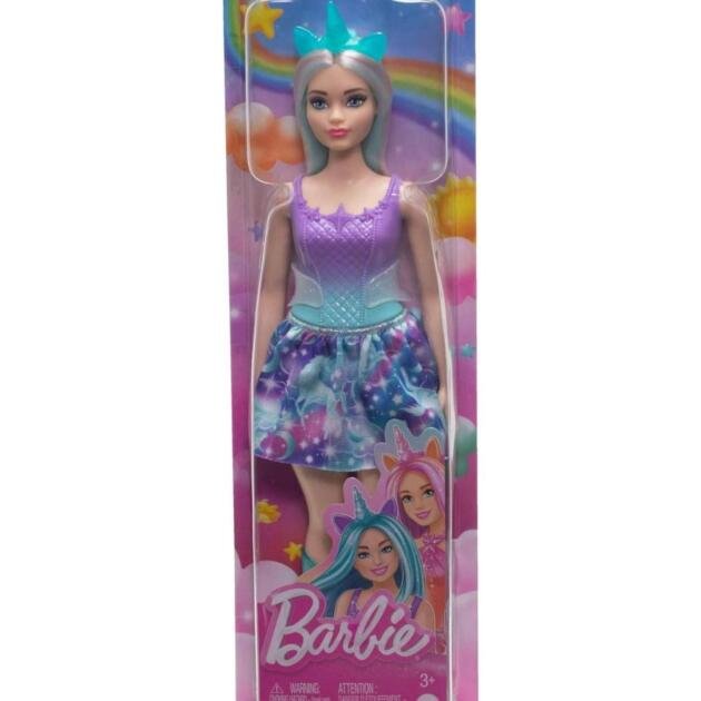 Barbie Fantasía Unicornio – Muñeca Mágica con Falda Arcoíris y Botas Brillantes