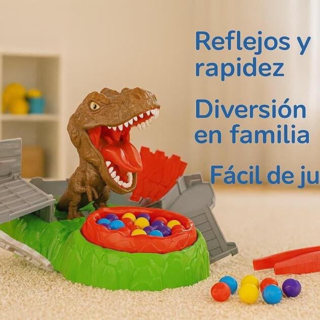 ¡Cuidado con el Dinosaurio! Juego “Roba Bolas al T-Rex”
