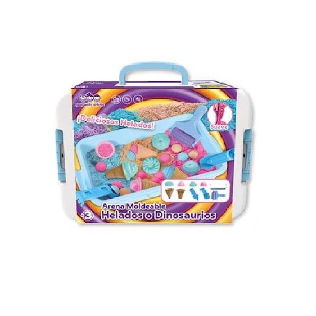 Set de Arena Moldeable Helados con Moldes