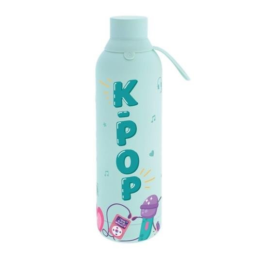 Botella térmica reutilizable K-POP Mint de acero inoxidable