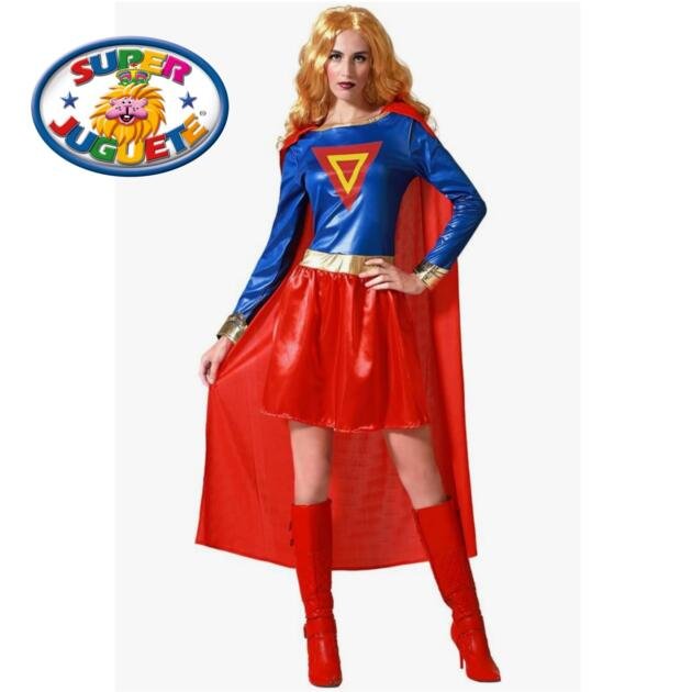 Disfraz de Superheroína con Capa Adulto