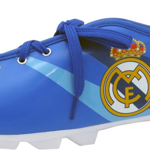Estuche Escolar Real Madrid con Forma de Bota de Fútbol – Azul