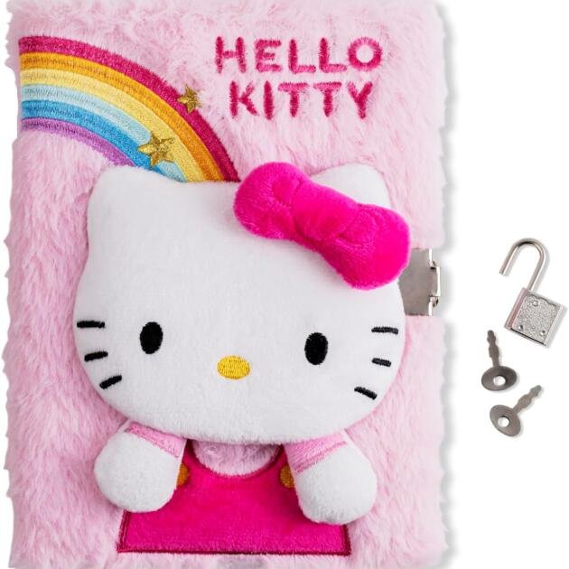 Diario Secreto Hello Kitty de Peluche con Candado