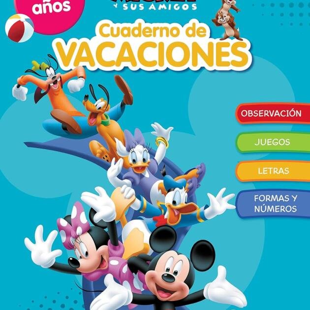 Mickey y sus amigos. Cuaderno de vacaciones (2-3 años)