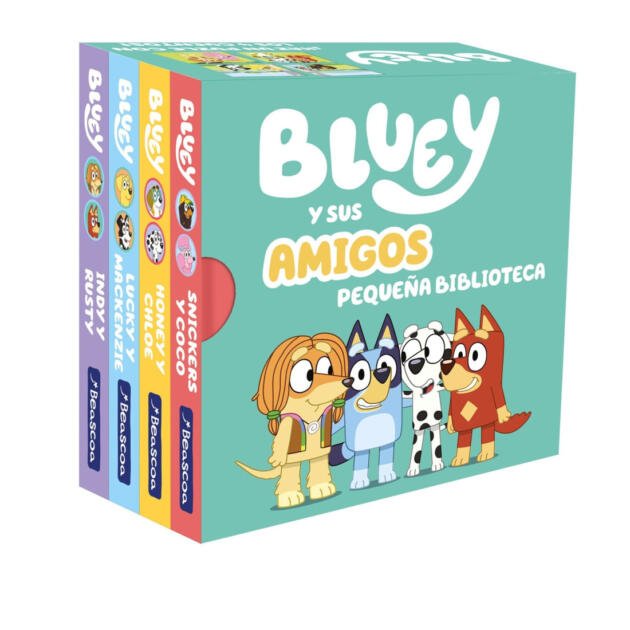 Bluey. Libro juguete - Bluey y sus amigos. Pequeña biblioteca (edición en español)