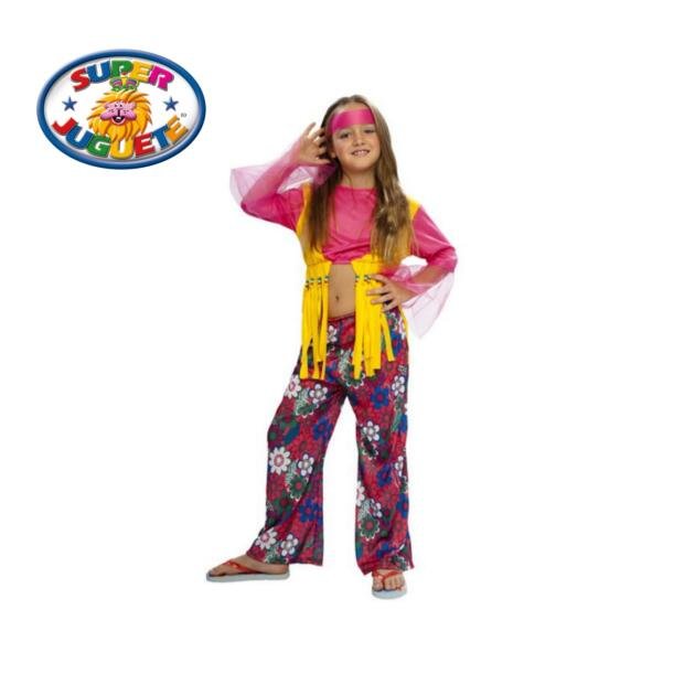 Disfraz Hippie Flower Power Años 70 Infantil