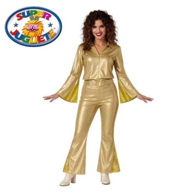 Disfraz Disco Dorado Años 70 Adulto