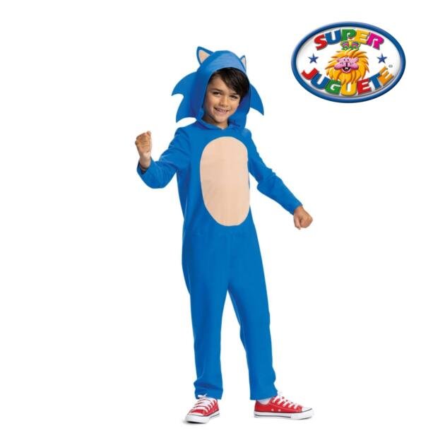 Disfraz Infantil de Sonic Azul con Capucha