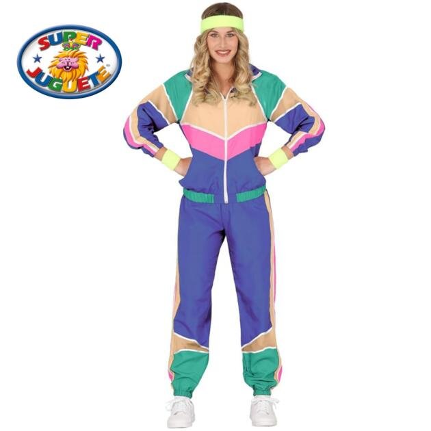 Disfraz Chándal Años 80 Multicolor Adulto