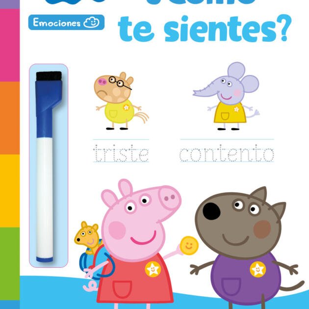 Peppa Pig. Primeros aprendizajes - Aprende con Peppa. ¿Cómo te sientes? (Libro-pizarra)