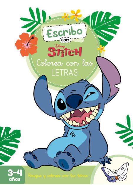 Escribo con Stitch. Colorea con las letras (Disney. Primeros aprendizajes)