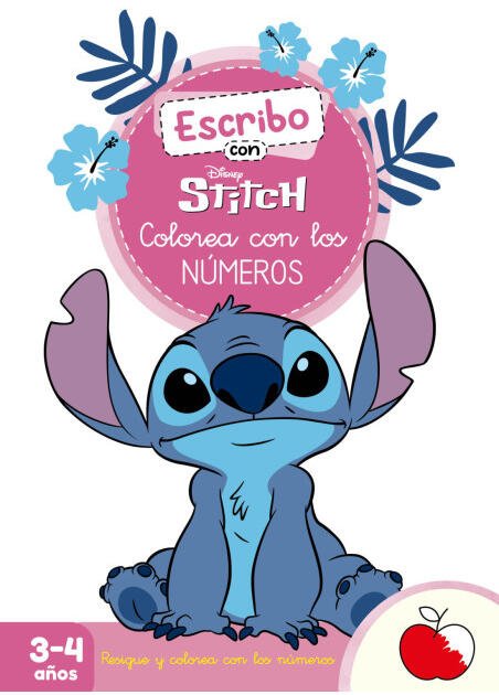 Escribo con Stitch. Colorea con los números (Disney. Primeros aprendizajes)