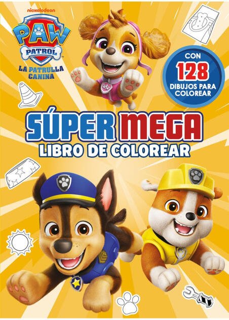 Paw Patrol | Patrulla Canina. Actividades - Súper mega libro de colorear