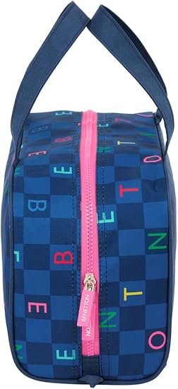 Neceser Rectangular Benetton Letters Azul Marino | Aseo y Viaje - Imagen 2