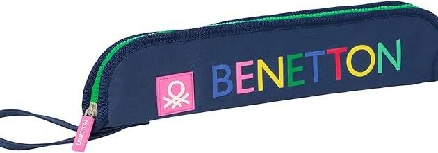 Portaflauta Benetton Letters Azul Marino | Funda Flauta Escolar