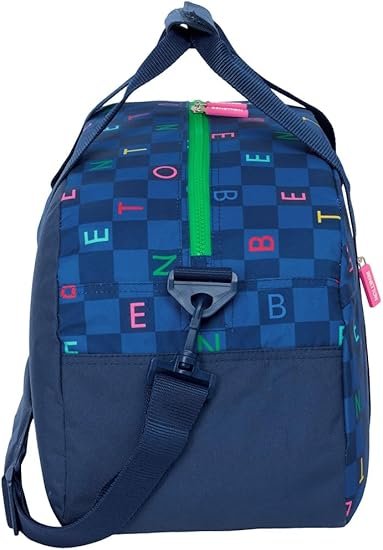 Bolsa de Deporte Benetton Letters Azul Marino | Gym Bag - Imagen 2