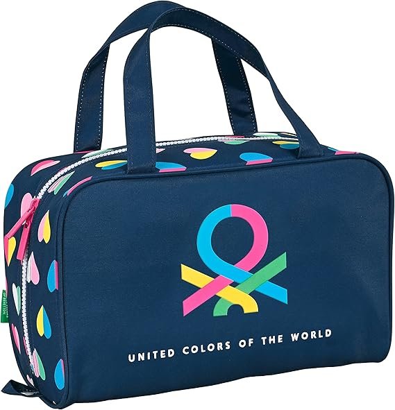 Neceser Rectangular de Safta Benetton Corazones