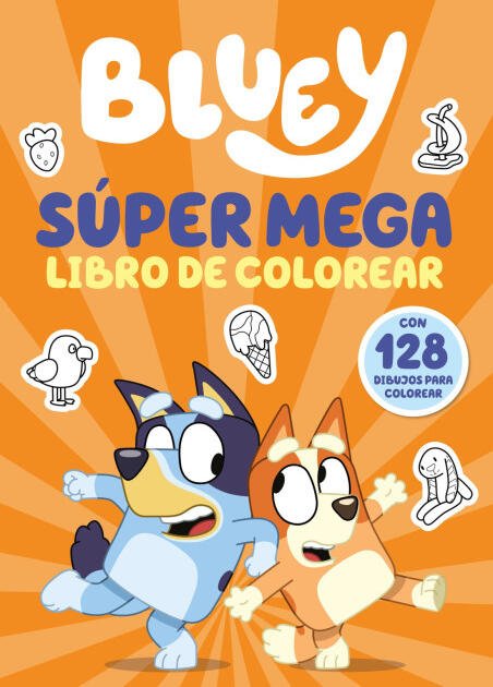 Bluey. Actividades - Súper mega libro de colorear
