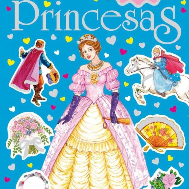 Mi libro brillante de princesas con pegatinas
