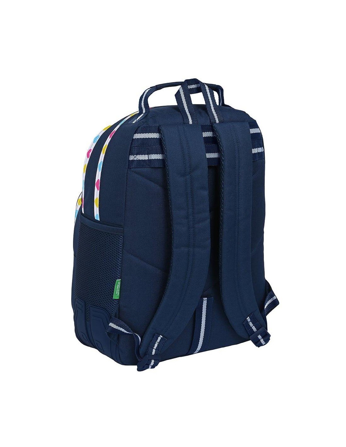Mochila 42cm doble Benetton Love adaptable a carro - Imagen 2