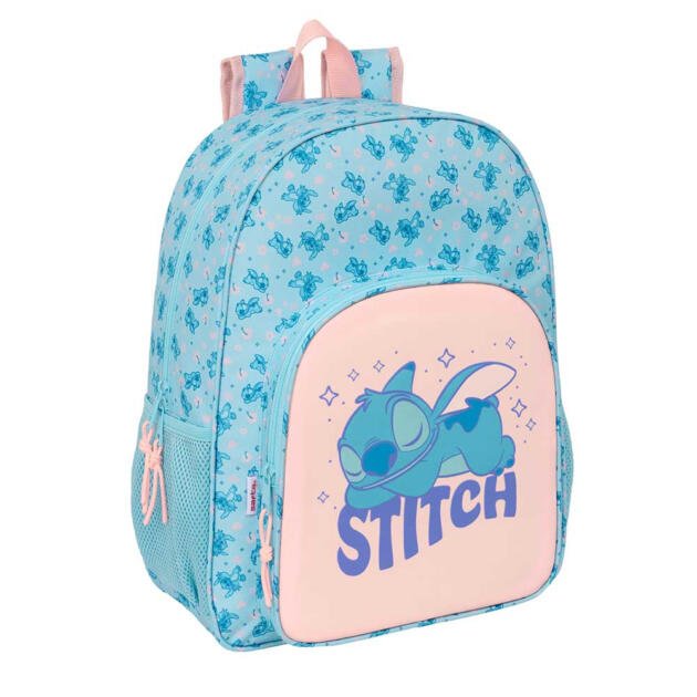 MOCHILA STITCH "OHANA" | Mochila Escolar Stitch Disney Adaptable a Carro