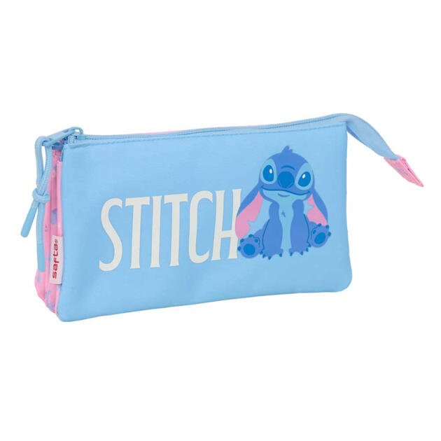 PORTATODO TRIPLE STITCH "BRIGHT" | Disney Escolar 3 Compartimentos