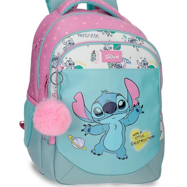 Mochila Escolar Stitch 41 cm Little Destruction | Adaptable
