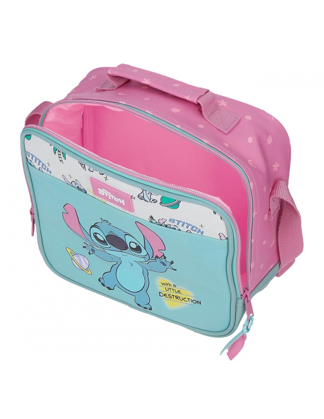 Neceser Bandolera Stitch Little Destruction | Bolso Escolar Disney - Imagen 4