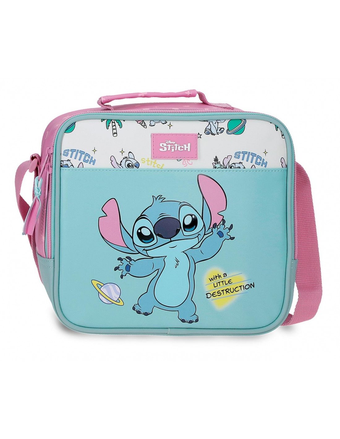 Neceser Bandolera Stitch Little Destruction | Bolso Escolar Disney