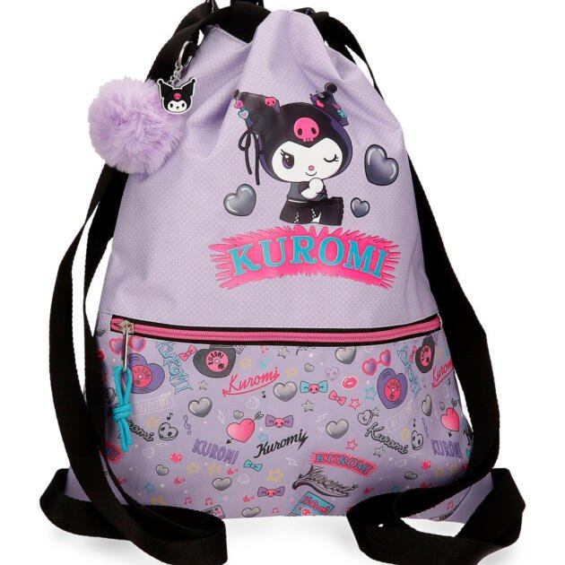 Gym Sack Kuromi Retropop con Cremallera Sanrio