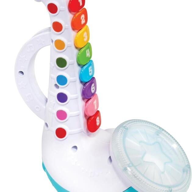 LeapFrog Saxofón Colores Musicales | Juguete Musical Interactivo con Luces, Sonidos, Canciones y Aprendizaje de Colores y Números