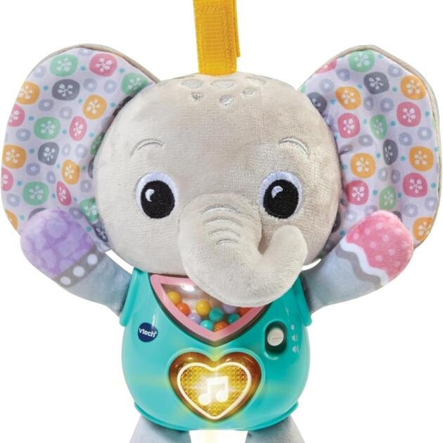 VTech Baby Peluche Bebé Pequelefante Interactivo | Música, Frases, Sonidos y Desarrollo Temprano para Bebés de 3 a 24 Meses