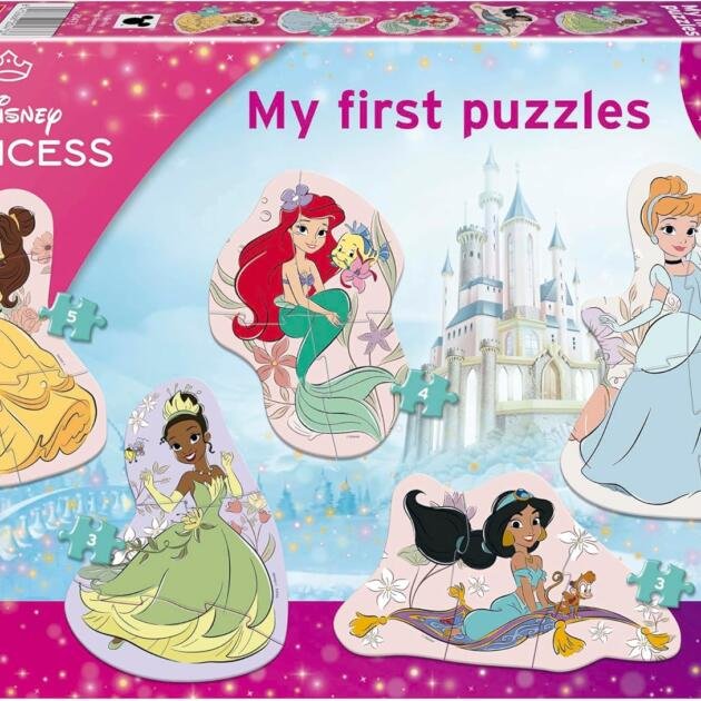 Educa My First Puzzles Disney Princesas | 5 Puzzles Infantiles Progresivos