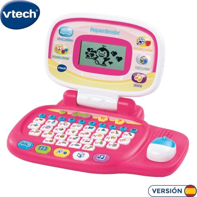 Pequeordenador Ordenador Educativo Interactivo con 20 Actividades de Aprendizaje, Letras, Números, Música y Juegos