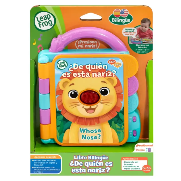 LeapFrog Libro Bilingüe ¿De Quién es Esta Nariz?