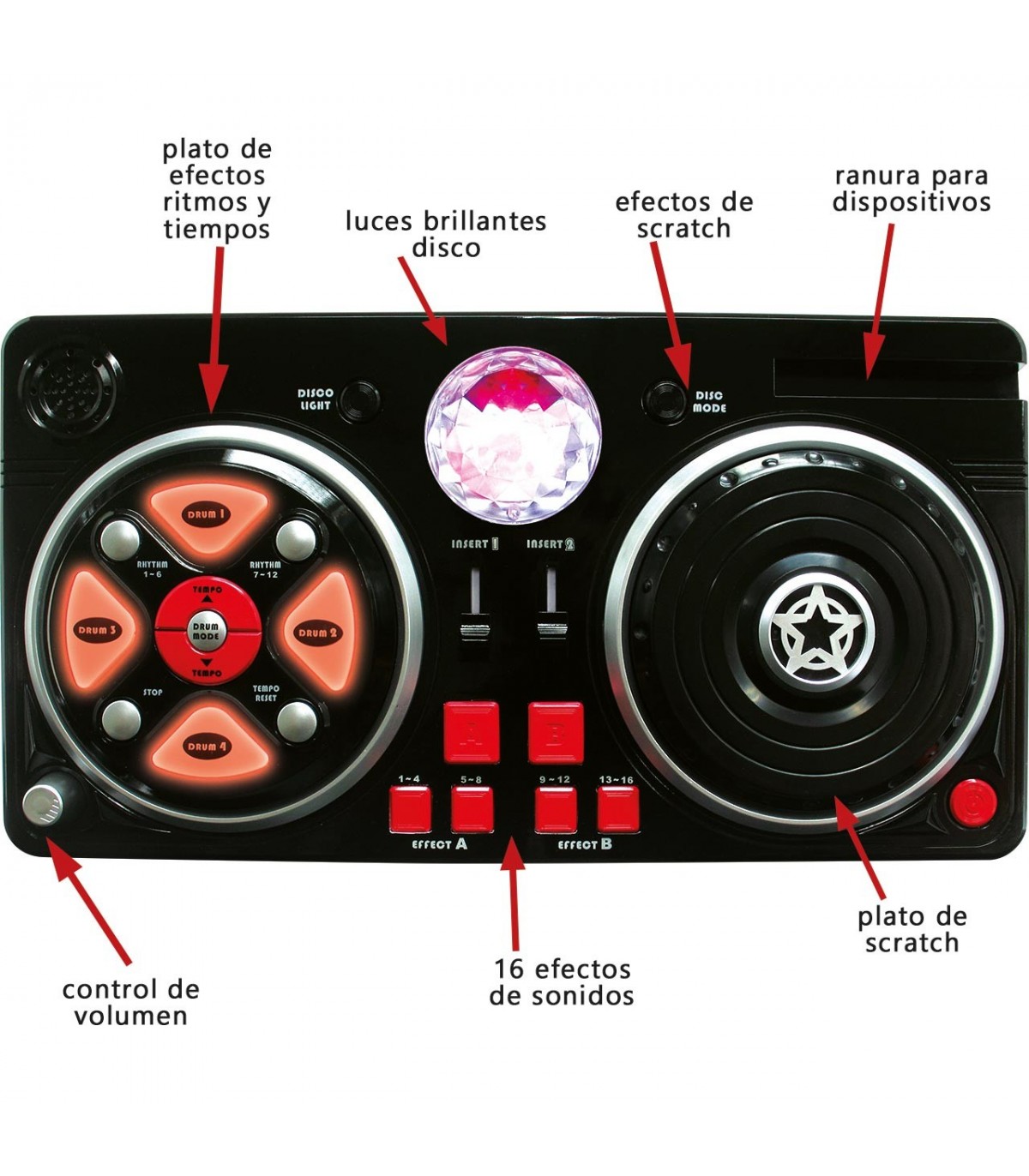 Mesa de Mezclas para DJ Infantil