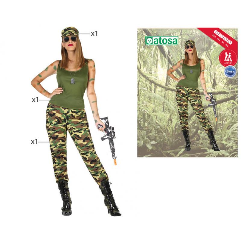 Disfraz militar mujer