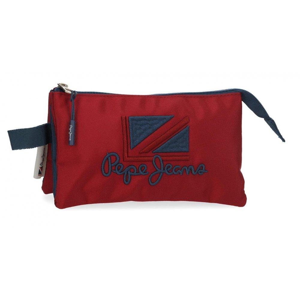 Estuche Escolar Pepe Jeans CHEST de tres compartimentos