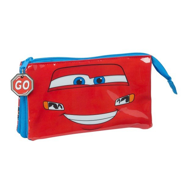 Estuche Portatodo Escolar Triple CARS McQueen