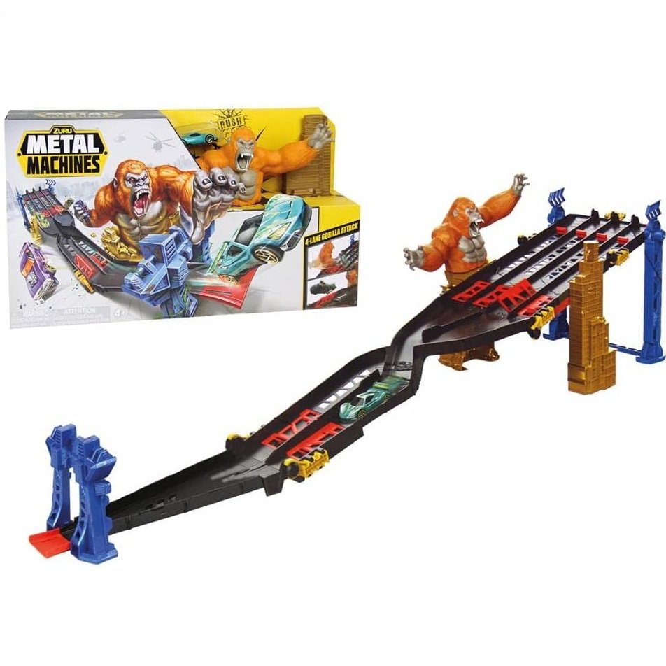 PISTA METAL MACHINE GORILA INCLUYE 1 COCHE