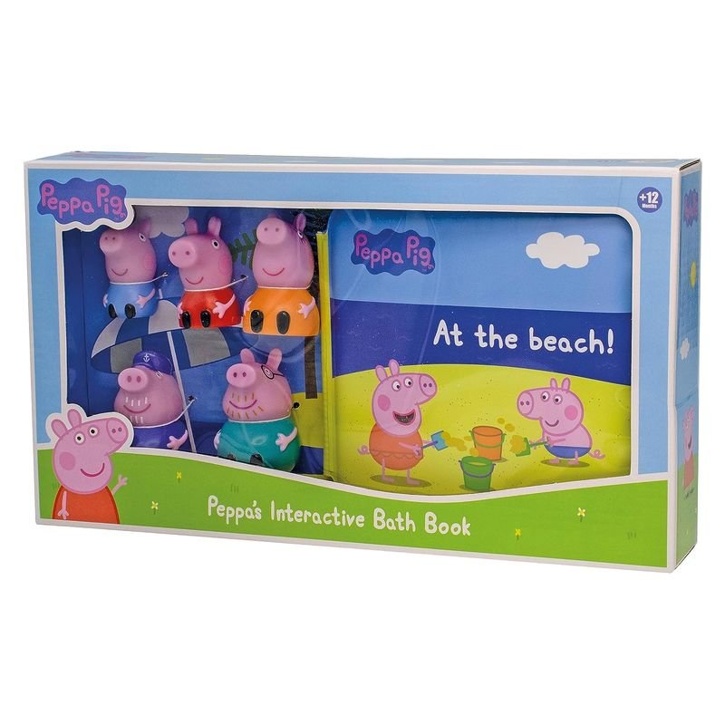 Set de libro y baño con marionetas de dedo Peppa Pig