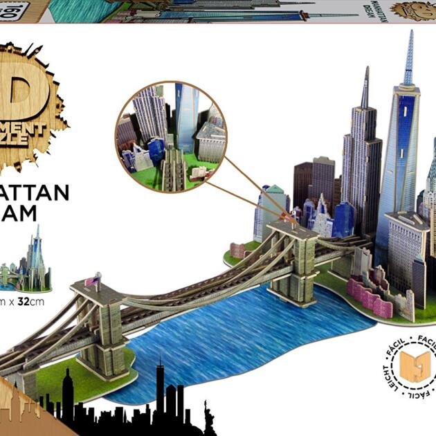 Puente de Brooklyn Puzzle 3D