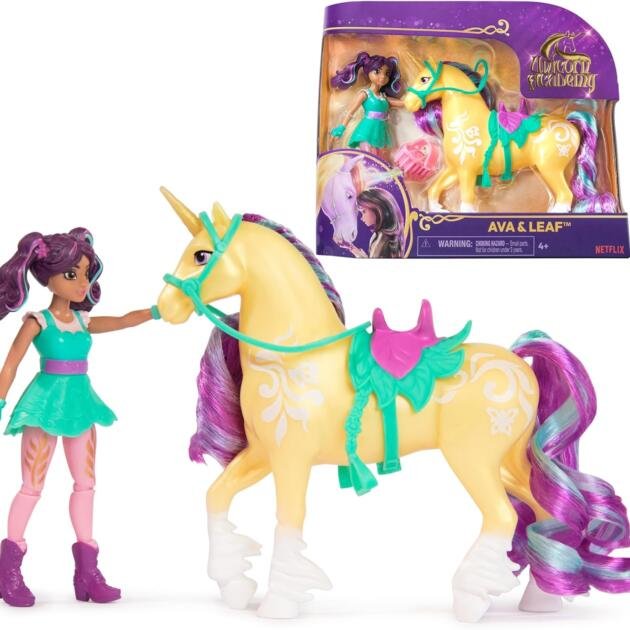 Muñeca AVA 11 cm con Unicornio LEAF