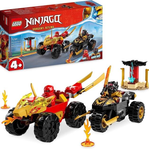 LEGO 71789 Ninjago Batalla de Coches y Motos de Kai y RAS