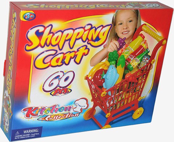 Carrito Supermercado 60 piezas