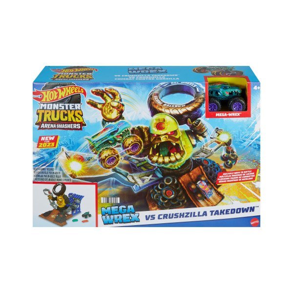 Hot Wheels Monster Trucks Arena World Derribo de Gor-zilla