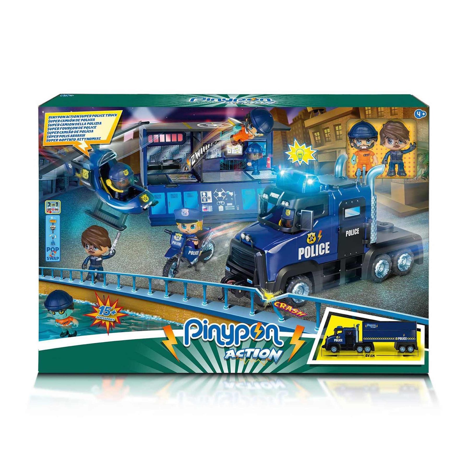 Pinypon Action Super Camión de Policía